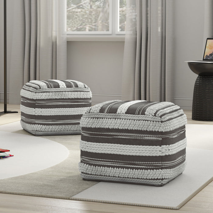 Sommer - Handcrafted Square Pouf