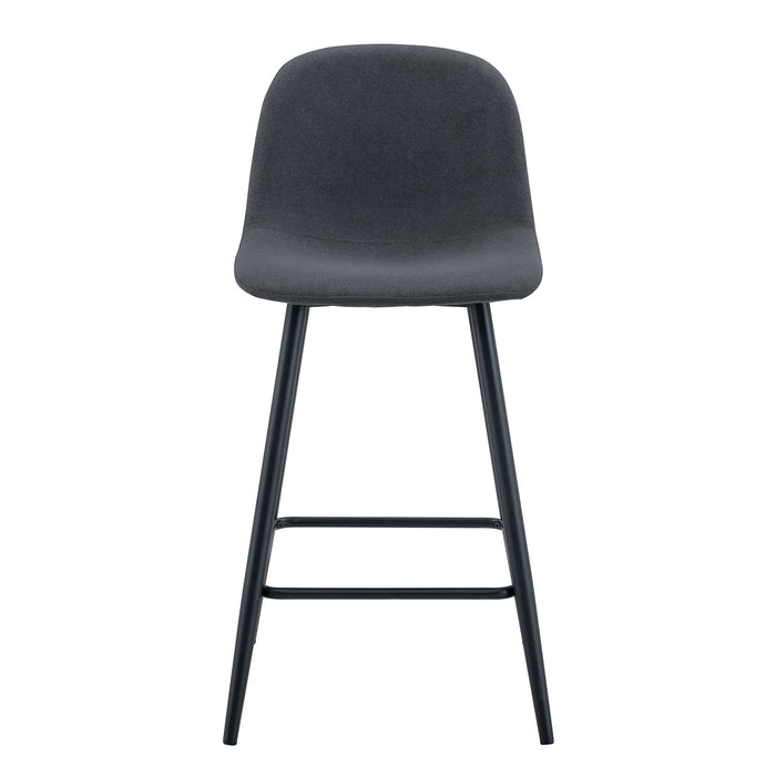 Modern Bar Chair Rounded Backrest (Set of 2)