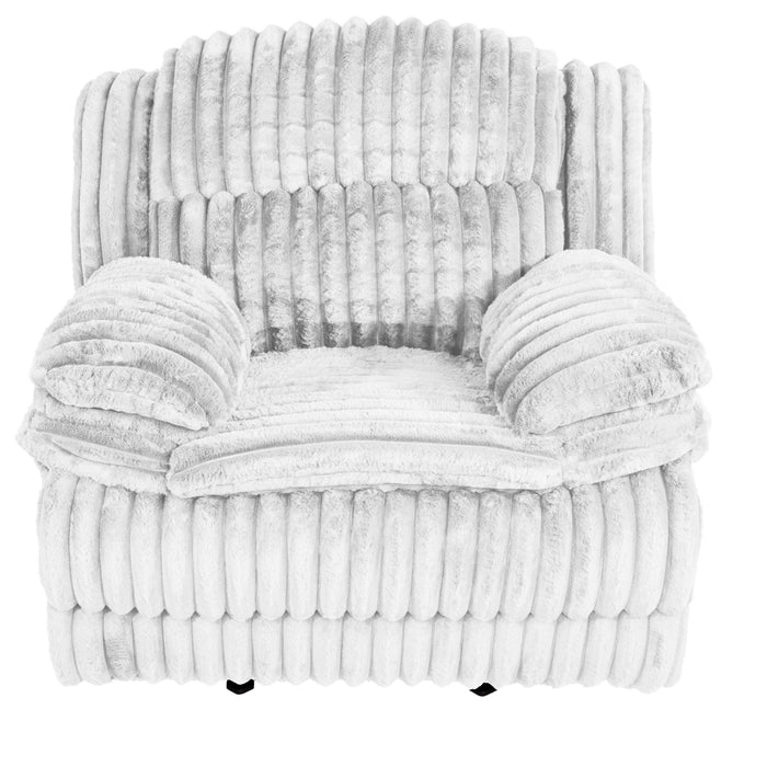 Contemporary Manual Motion Glider Recliner Chair With Padded Armrests And Smooth Rocking Function