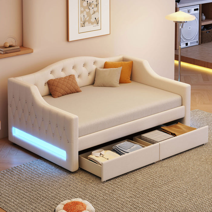 Daybed With LED Belt