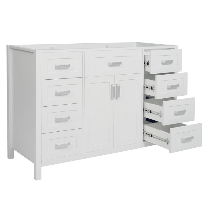 Bathroom Vanity Cabinet Only With 2 Soft Close Doors And 8 Drawers