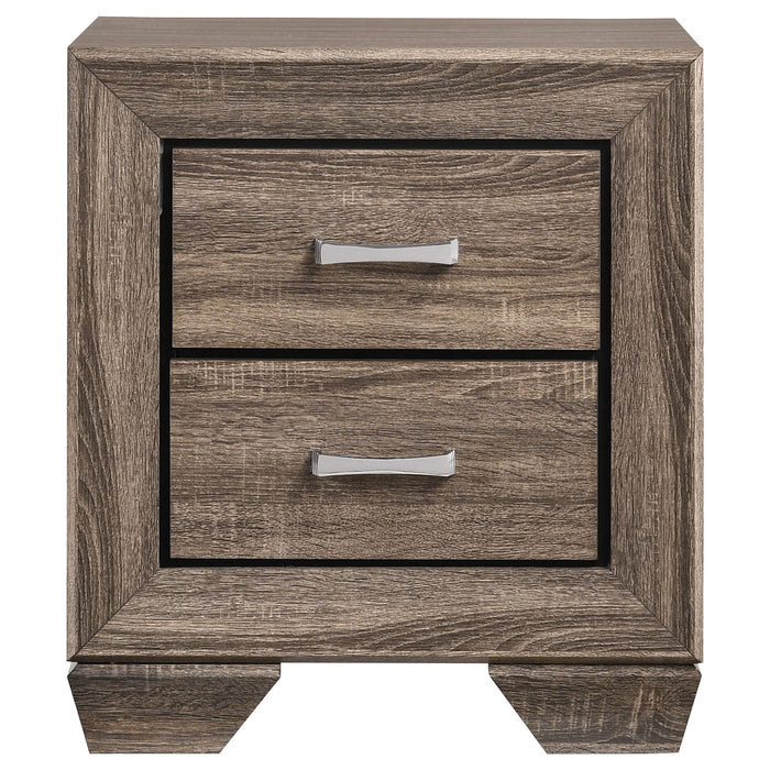 Tomasina - 2 Drawer Rectangular Nightstand - Taupe