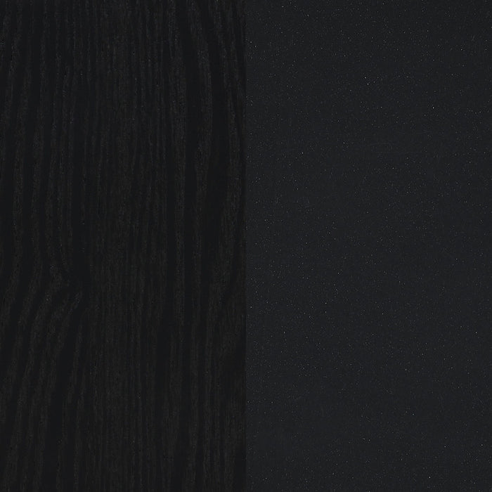 Sloped Arm Swivel Chair - Black