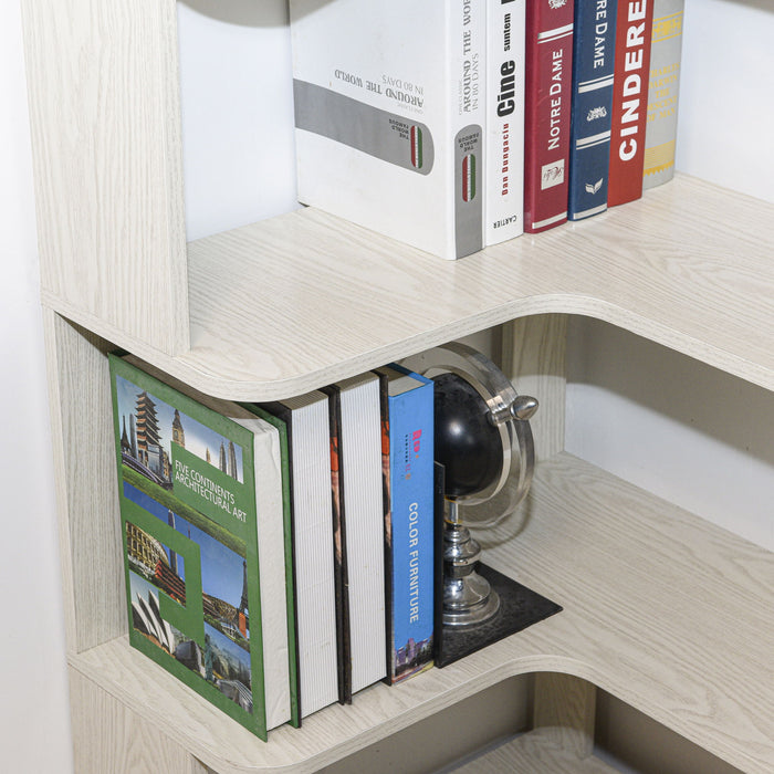 L-Shaped Design Corner Bookshelf