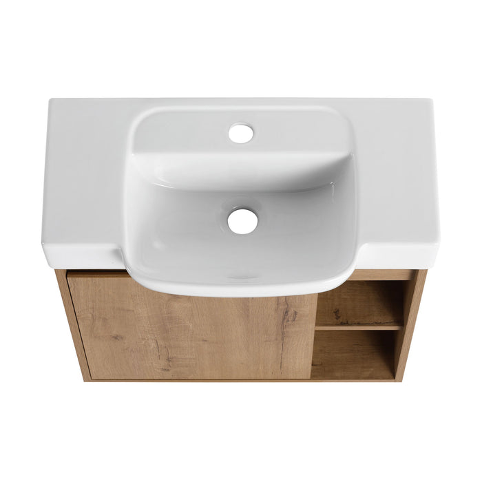 Wall Mounted Bathroom Vanity & Sink & Soft Close Door