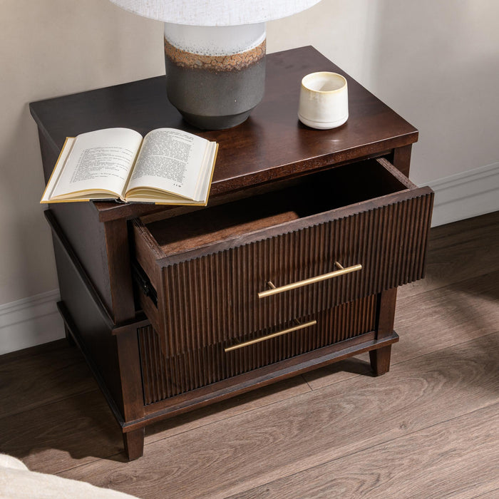 Westlake - 2-Drawer Nightstand - Kona Brown