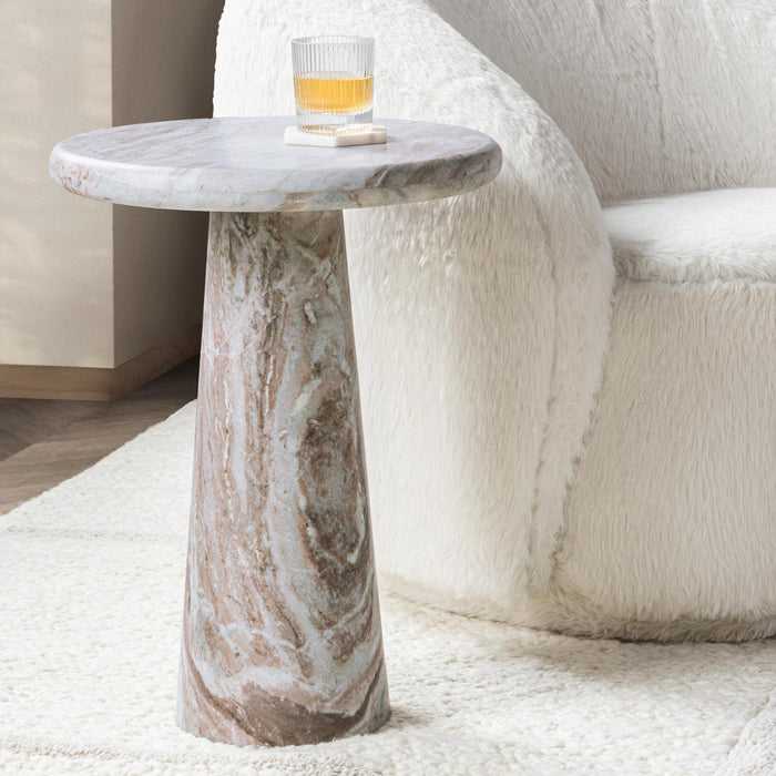 Huxley - Marble Round Accent Table