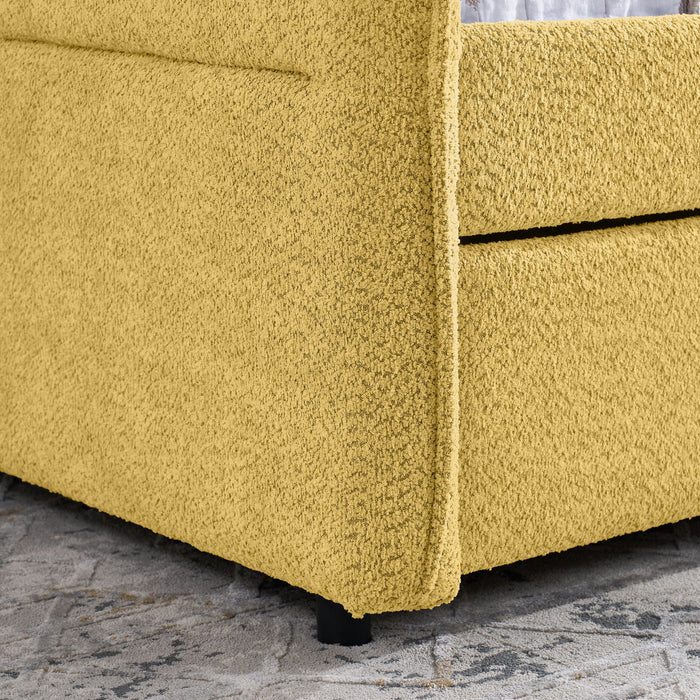 Upholstered Daybed With Pop Up Trundle