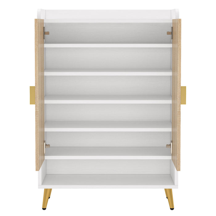 Shoe Cabinet With Doors, 7 Tier Storage Organizer