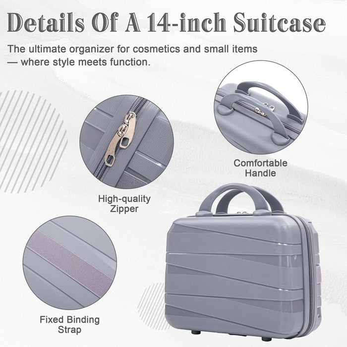 4 Piece Luggage Set, Combination Lock