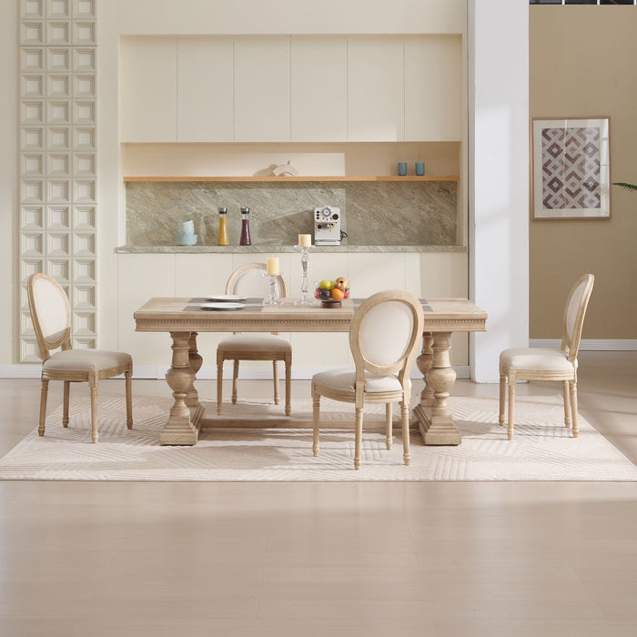 Upholstered With Round Back Dining Chairs (Set of 2)