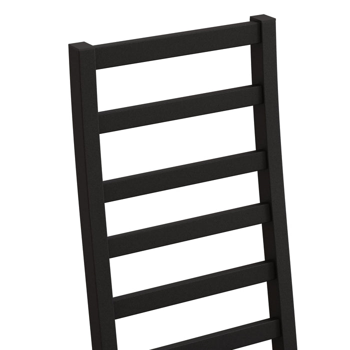 Rectangular Stretch Dining Table With 4 Chairs - Black / Gray