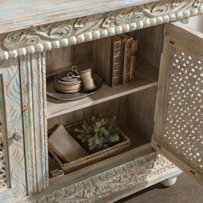 Beth - 2 Door Cabinet - Seaside Blue
