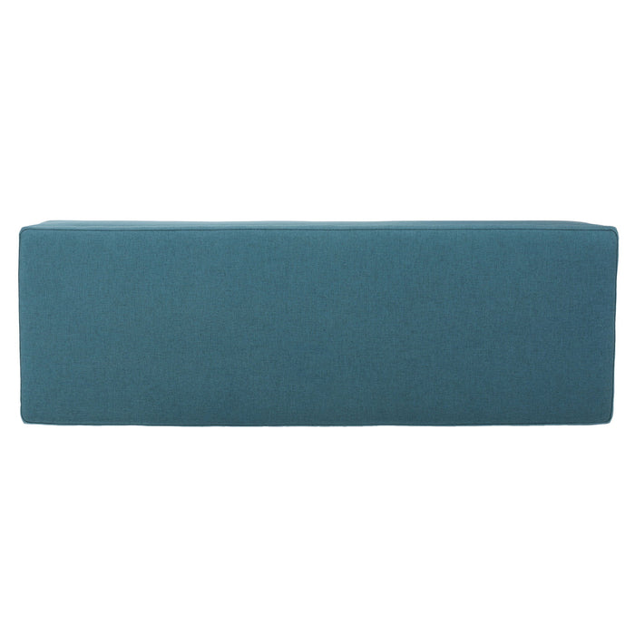 Contemporary Storage Ottoman Bench With Polyester Upholstery