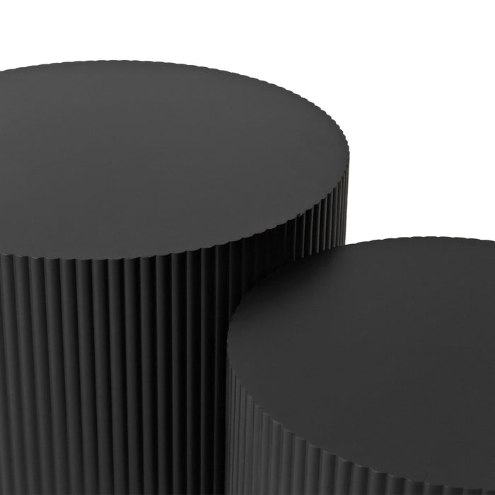 Wave Stripe Nesting Coffee Table (Set of 2)