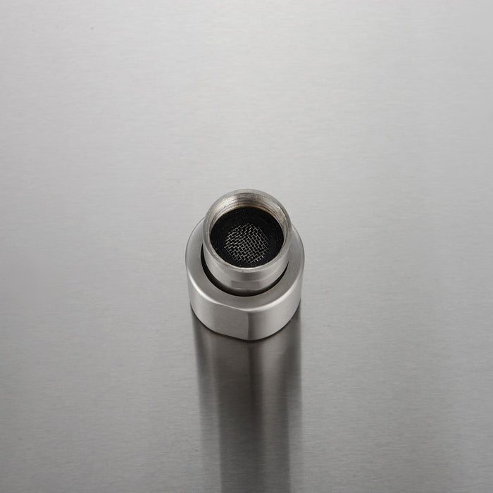 Luxury Rain Shower Head With Adjustable Arm, 10" Square, Stainless Steel - Brushed Nickel