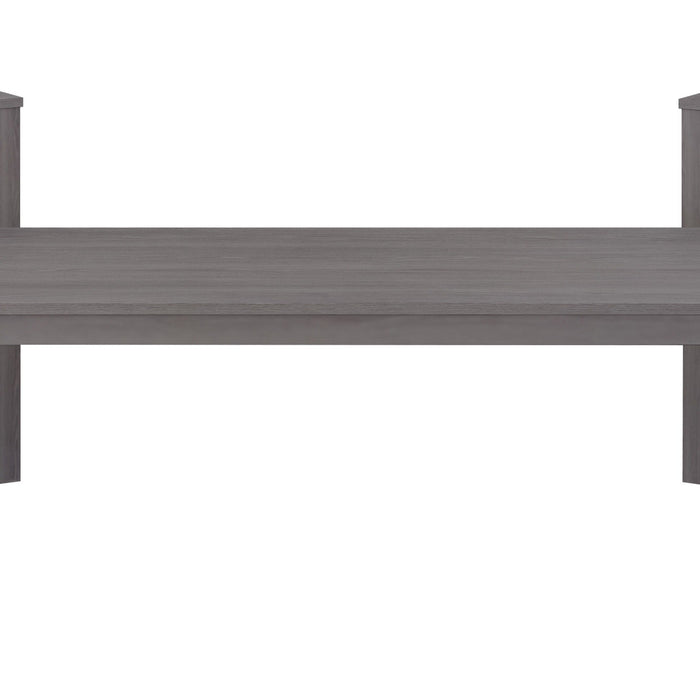 Rappa - 47" Coffee Table And 2 End Tables With Durable Melamine - Warm Gray