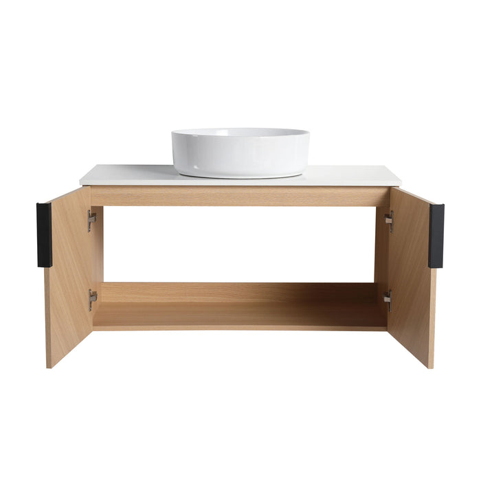 Wall Mounted Bathroom Vanity With Art Sink