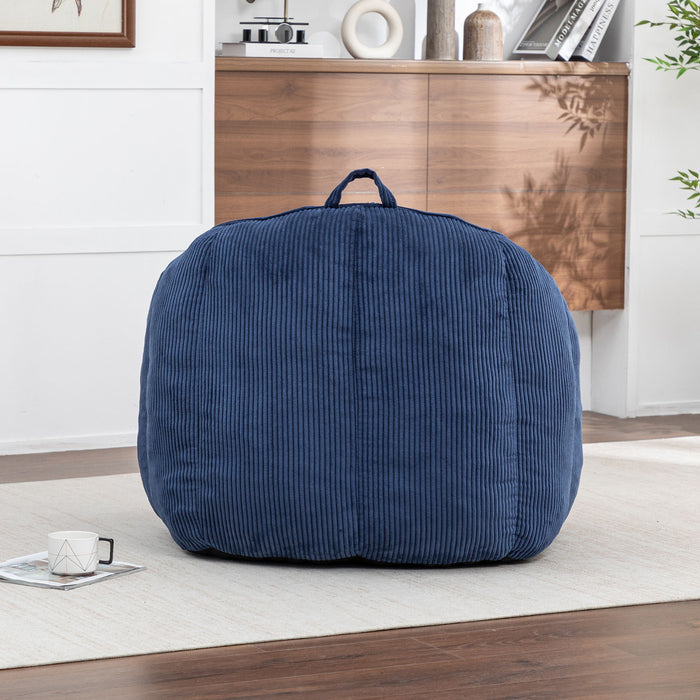 Giant Bean Bag Chair Sofa For Living Room - Dark Blue