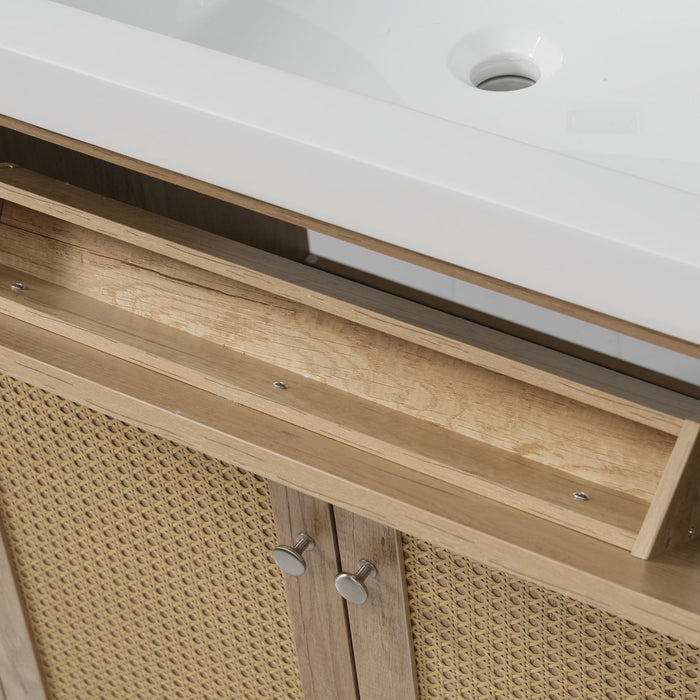 Bathroom Vanity With Double Sink, Large Storage Space