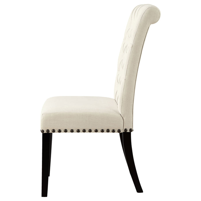 Button Tufted Side Chairs (Set of 2) - Beige