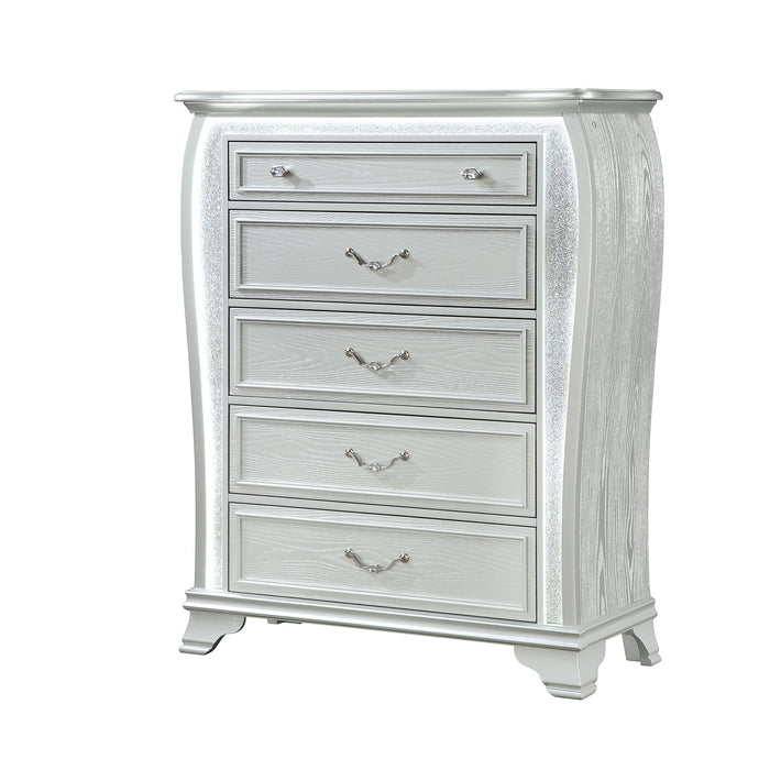 Aurelia - Chest & LED Lighting - Silver