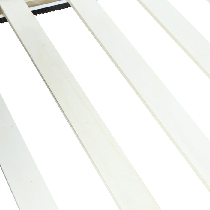 Corduroy Daybed With Two Drawers And Wood Slat