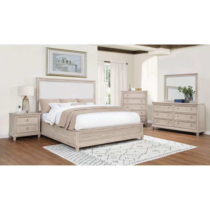 Wedner - Queen Panel Bed - Oak