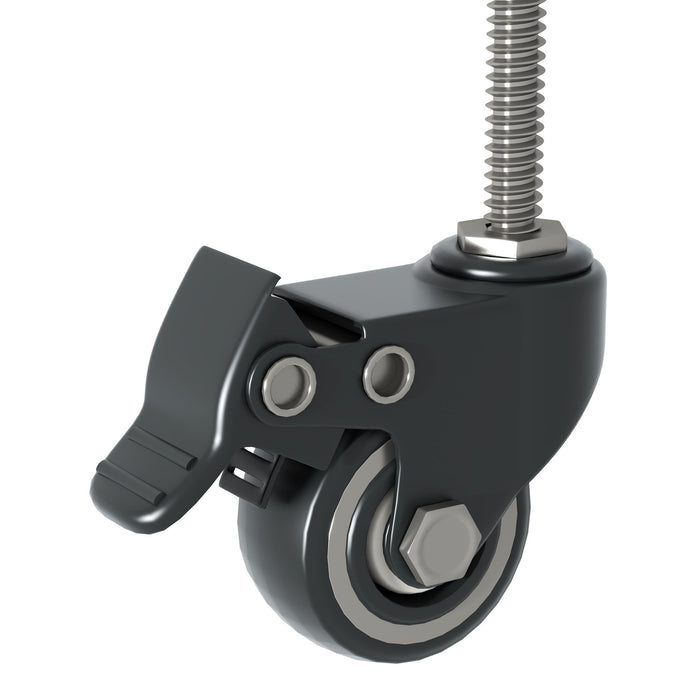 Heavy Duty Adjustable Metal Shelving Unit With Pegboard And Wheels For Multipurpose Storage