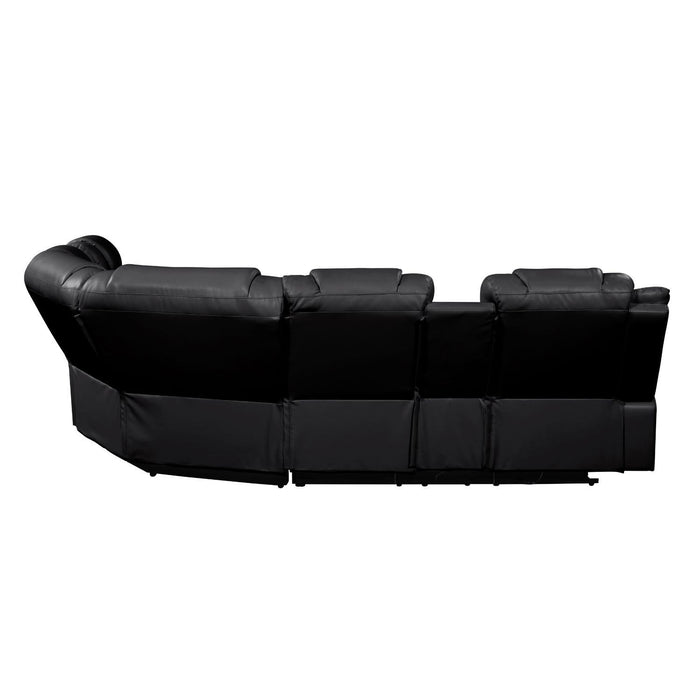 Challenger - Recliner Sectional Sofa, Built In USB, C Ports & Bluetooth