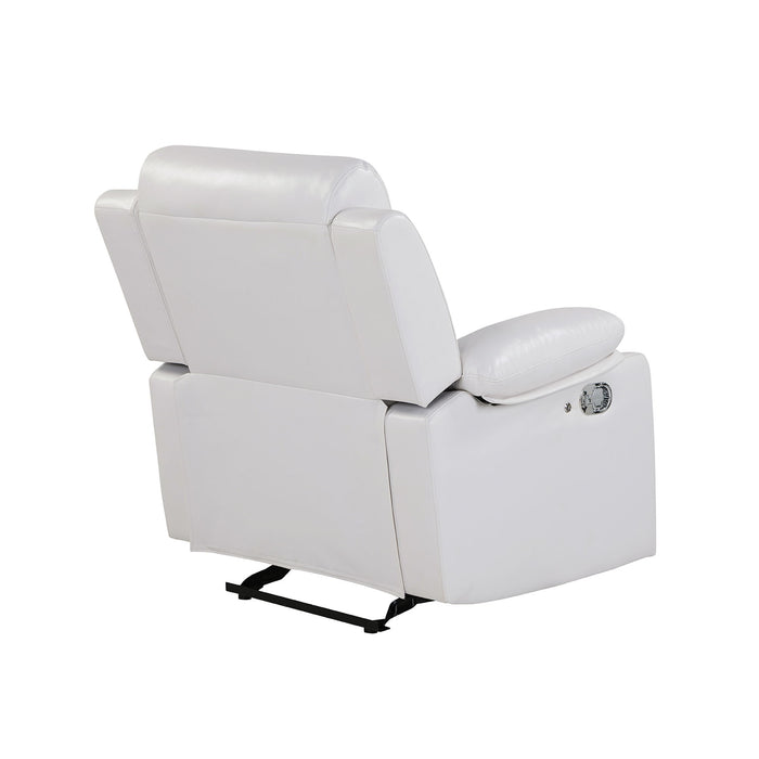 Blanche - Glider Recliner With LED, Pillow Top Arms