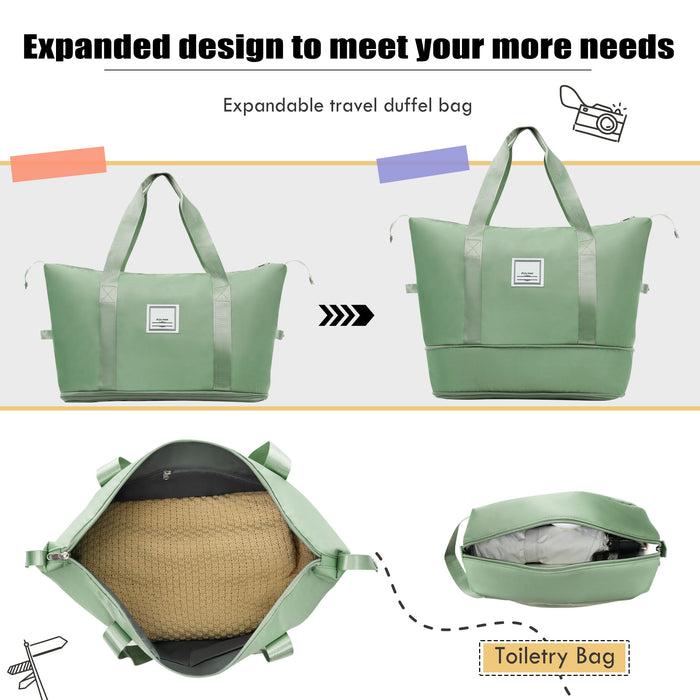 Softside Luggage Expandable Set With Duffel Bag Upright Spinner