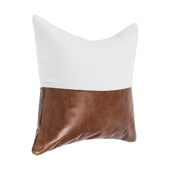 Canyon - 20" x 20" Pillow - Ivory / Kona Brown