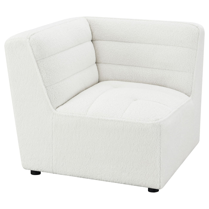 Nevve - 6 Piece Upholstered Tufted Sectional - Ivory