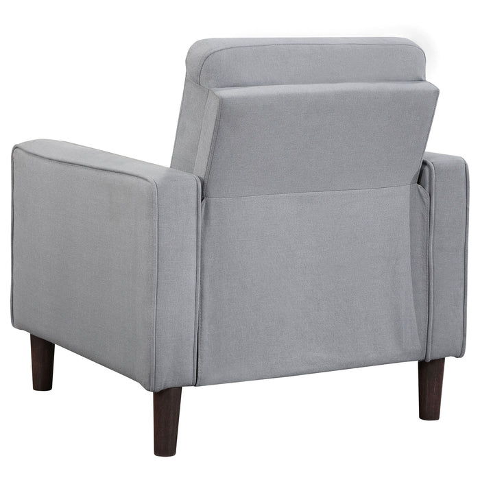Harvey - Upholstered Tufted Accent Chair - Gray