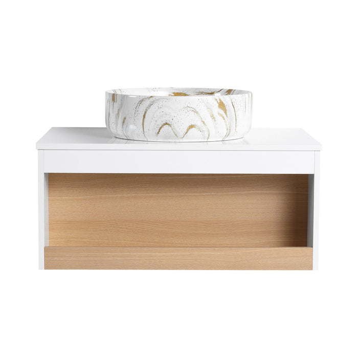 Floating Bathroom Vanity With Vessel Sink