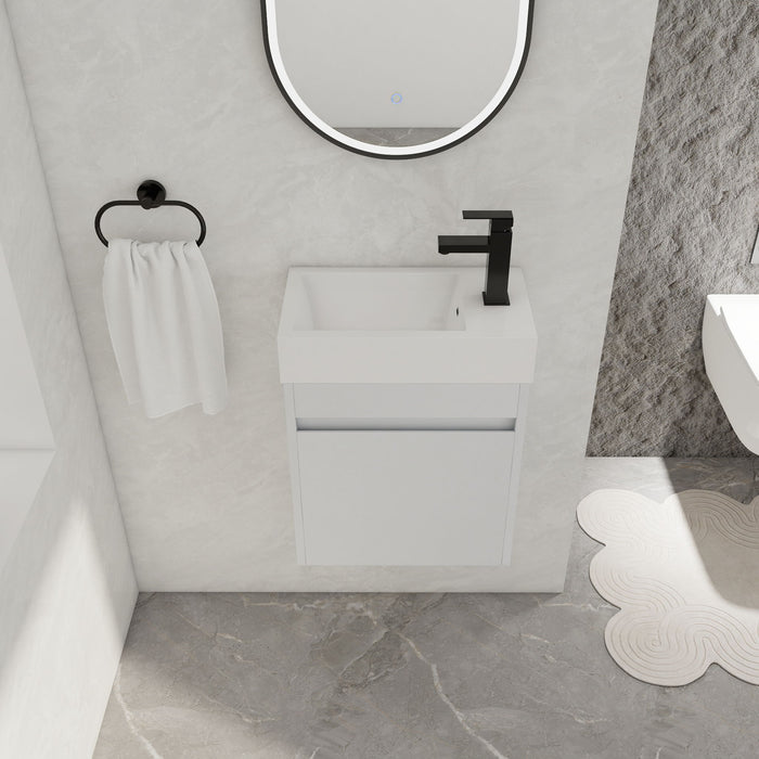 Sink Floating Bathroom Vanity With Soft Close Cabinet Door
