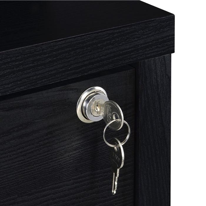 Multifunctional Bookcase With Three Open Shelves, 2 Drawers, Dual USB Charging Outlet