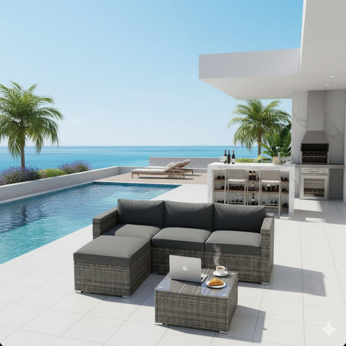 Modern Patio Set With Coffee Table