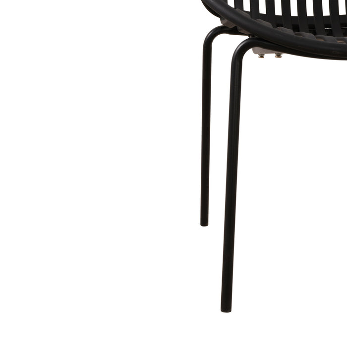 7 Piece Dining Set With Stackable Chairs