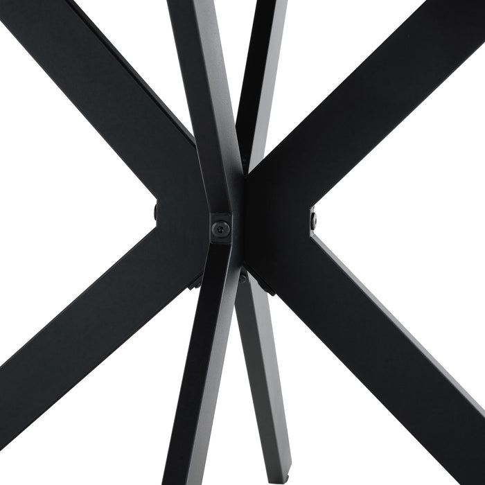 Extendable Round Dining Table - Walnut