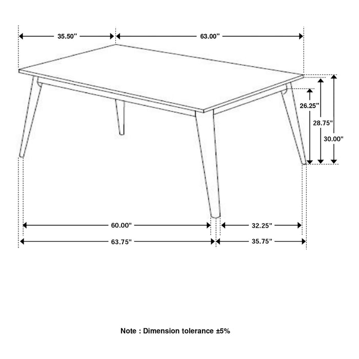 Tiburon - Dining Table - White Marble