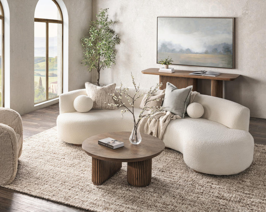 Vander - Solid Wood Round Coffee Table