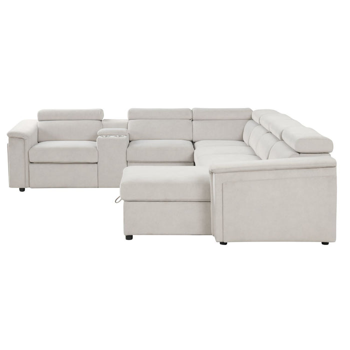 Harvey - Power Recliner Sleeper Sectional