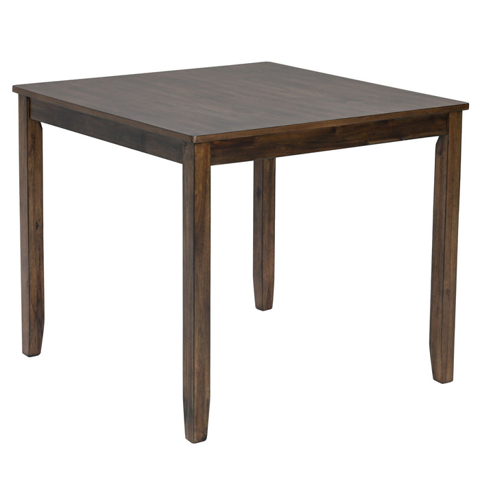 5 Piece Dining Table Set & 4 Chairs - Walnut