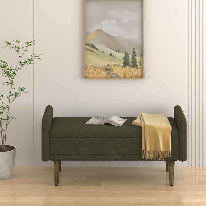 Teddy Velvet Storage Stool With Storage Space For Apartments