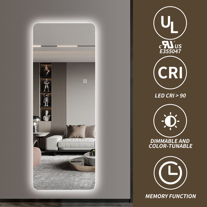 Wall Mounted LED Full Length Mirror