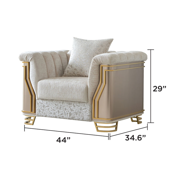 Chateau - Chair - Cream / Brown