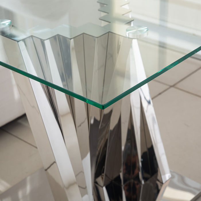 Table With Twisted Fan Shaped Legs