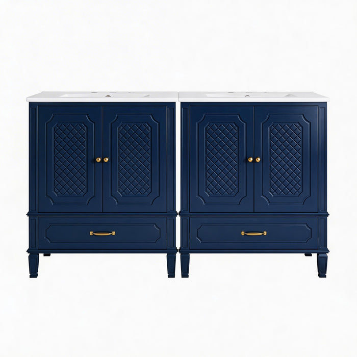 Bathroom Vanity With Sink, Soft Closing Door, Multi Functional Storage